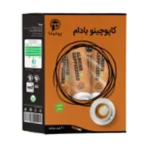 کاپوچینو با پودر شیر بادام پپتینا 10 ساشه 10 گرمی
