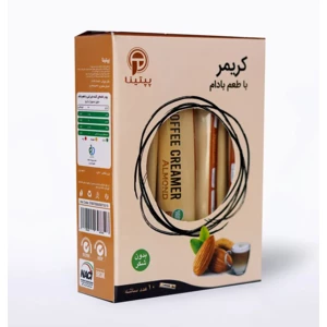 کریمر غیر لبنی با پودر شیر بادام پپتینا 10 ساشه 10 گرمی