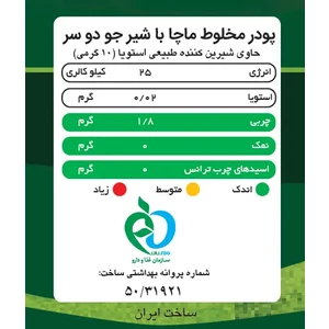 ماچا لته جو دو سر پپتینا 10 ساشه 10 گرمی