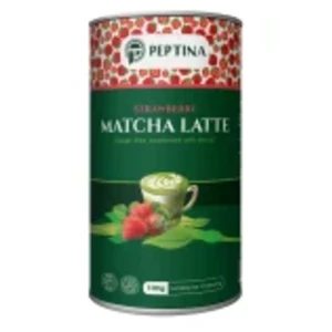 ماچا لته توت فرنگی پپتینا