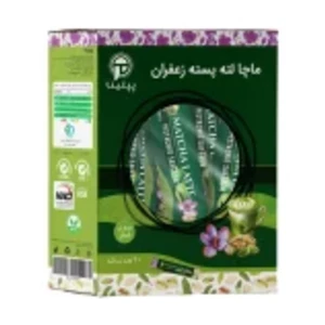 ماچا لته پسته زعفران پپتینا قوطی 100 گرمی