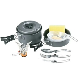 ظروف کمپینگ 10در1 گرین Green 10IN1 Camping Cookware