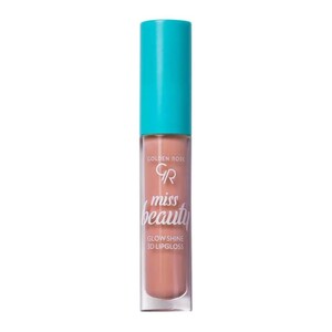 رژ لب مایع حجم دهنده میس بیوتی Glow Shine گلدن رز 4.5ml