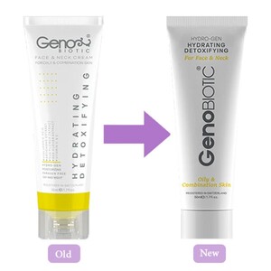 کرم رطوبت رسان صورت و گردن پوست های چرب و مختلط ژنوبایوتیک 50ml