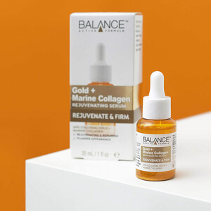 سرم جوانساز طلا و کلاژن دریایی بالانس 30ml