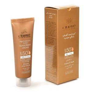 کرم ضد آفتاب رنگی سینره SPF50