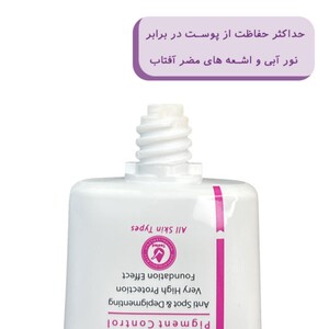 فلوئید ضد آفتاب رنگی ترنکسید درمالیفت SPF50 روشن کننده