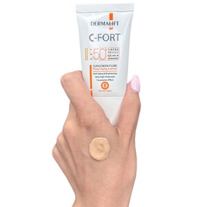 فلوئید ضد آفتاب رنگی سی فورت درمالیفت SPF50
