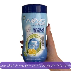 دستمال مرطوب پاک کننده آرایش نینو 70 عددی