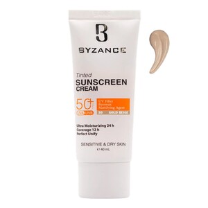 ضد آفتاب رنگی SPF50 بیزانس پوست خشک و حساس