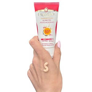 کرم ضد آفتاب رنگی ضد چروک سان سیف SPF50