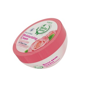 کرم مرطوب کننده عصاره رز و شیر آردن هرباسنس 150ml