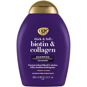 شامپو حجم دهنده مو بیوتین و کلاژن او جی ایکس 385ml
