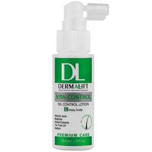 لوسیون مو کف سر چرب ویتاکنترل درمالیفت 60ml