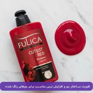 شامپو فاقد سولفات تثبیت کننده رنگ موهای قرمز فولیکا 400ml