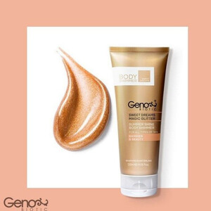 کرم براق کننده بدن حاوی اکلیل های طلایی ژنوبایوتیک 120ml