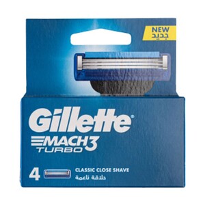 یدک ژیلت مدل Mach 3 Turbo بسته 4 تایی