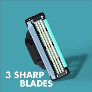 تیغ یدک ژیلت 3 تیغه 5 عددی Mach 3 Plus