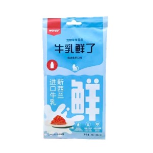 بستنی گربه ونپی با طعم خاویار در شیر سفارش چین Wanpy Cat Treat بسته 5 عددی