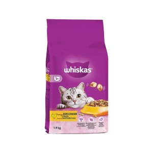 غذای خشک گربه بالغ ویسکاس با طعم مرغ Whiskas Adult وزن 1.9 کیلوگرم