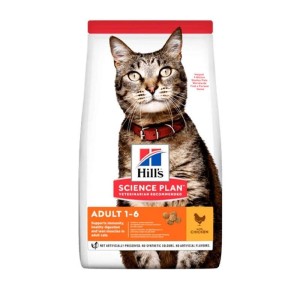 غذای خشک گربه بالغ هیلز با طعم مرغ Hills Adult Cat Food With Chicken وزن 10 کیلوگرم | پت استوک