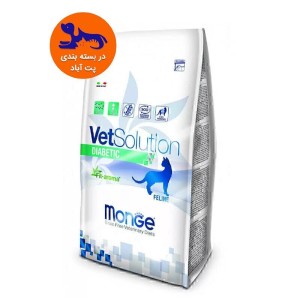 غذای خشک درمانی مونژه برای گربه‌های دیابتی Monge Dry Food for Diabetic Cat وزن 500 گرم