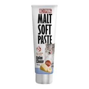 خمیر مالت گربه رداسپرینگ با طعم پنیر ایتالیایی Redspring Malt Soft Paste Cheese وزن 100 گرم