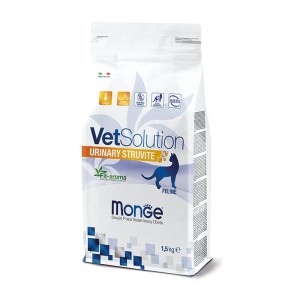 غذای خشک درمانی گربه مونژه مناسب برای دفع سنگ ادراری با طعم مرغ Monge Urinary Struvit Cat Food With Chicken وزن 1.5 کیلوگرم
