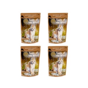 پوچ بچه گربه تیست آف د وایلد با طعم مرغ Taste of the Wild Kitten Pouch بسته 4 عددی