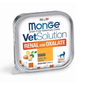 غذای کاسه ای درمان مشکلات کلیوی گربه مونژه Monge VetSolution Renal And Oxalate Feline وزن 100 گرم
