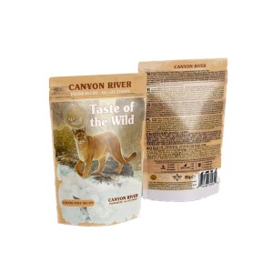 پوچ گربه مسن تیست آف د وایلد با طعم ماهی قزل‌آلا و سالمون دودی Taste of the Wild Canyon River وزن 85 گرم