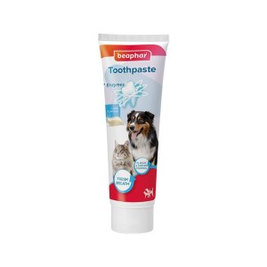 خمیر دندان سگ و گربه بیفار با طعم جگر Beaphar Toothpaste Classic وزن 100 گرم