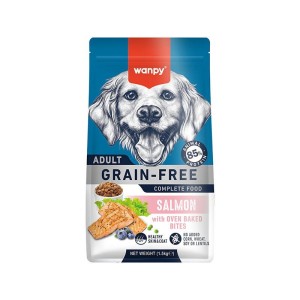 غذای خشک سگ ونپی با طعم سالمون Wanpy Grain Free Adult وزن 12 کیلوگرم
