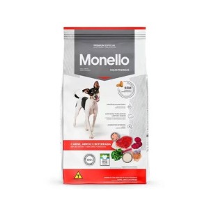 غذای خشک سگ نژاد کوچک مونلو با طعم گوشت و برنج Monello Premium Special وزن 15 کیلوگرم