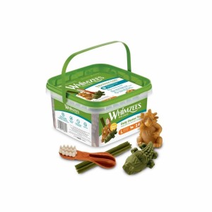 تشویقی دندانی سگ ویمزیس مدل سطلی مناسب نژاد بزرگ Whimzees Variety Value Box L بسته 14 عددی