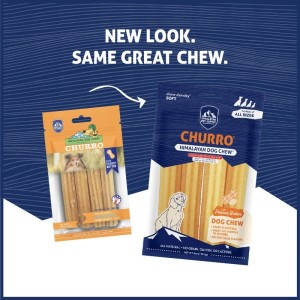 تشویقی چورو سگ هیمالین با طعم بادام زمینی Himalayan Churro Peanut Butter وزن 113 گرم