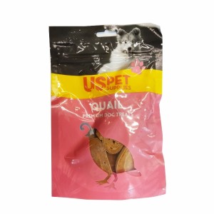 تشویقی سگ یو اس پت مدل پک گوشت بلدرچین USPet Quail Pack بسته 4 عددی