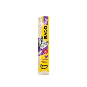 بستنی گربه بادو با طعم مرغ Bado Cat Creamy Treat Chicken وزن 15 گرم