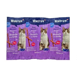 اسنک تشویقی گربه وینستون با طعم ماهی سالمون و قزل‌آلا Winston Treat Salmon & Trout بسته 5 عددی