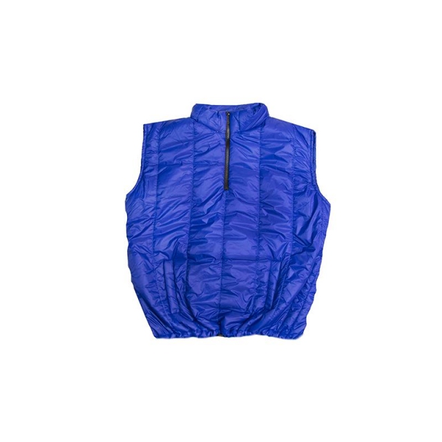 puffer vest blu
