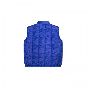 puffer vest blu