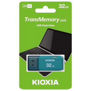 Kioxia TransMemory U202 32GB USB 2.0 Green-Flash Memory
