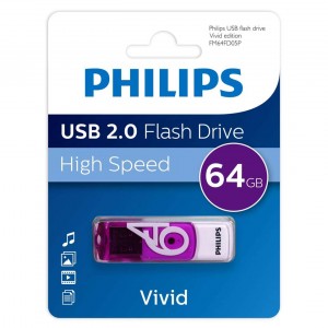Philips Vivid FM64FD05P 64GB USB 2.0 Flash-Memory