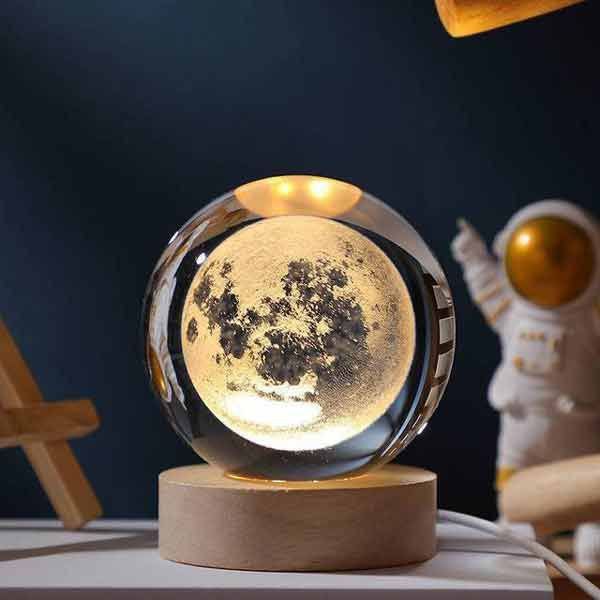 چراغ خواب گوی شیشه ای قطر۸ سانتیمتری