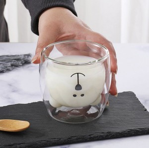 ماگ دوجداره  عروسکی طرح خرس