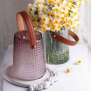 گلدان دسته چرمی هیرا
