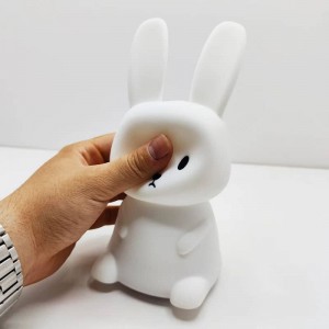 چراغ خواب سیلیکونی خرگوشی ضربه ای