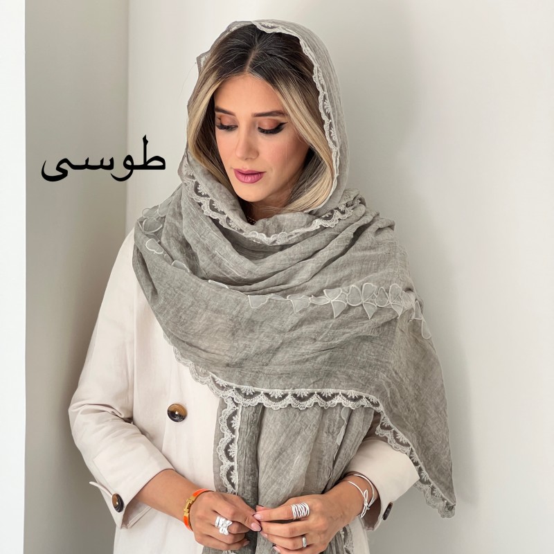 شال نخ دانتل صنوبر