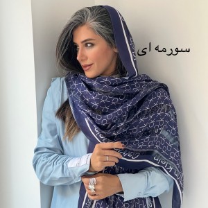 شال ابریشم میله ای ck