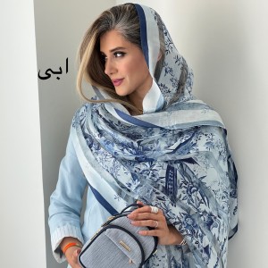 شال ابریشم میله ای پرستو